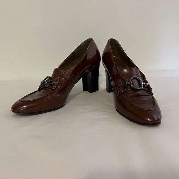Stuart weitzman brown chunky heel shoes - Picture 1 of 9